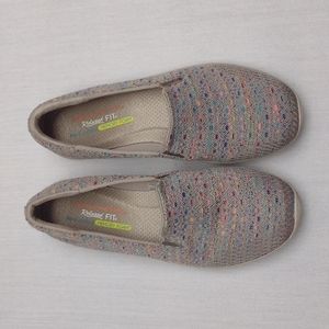 Skechers Reggae Fest Wicker Knit Slip On Relaxed Fit Memory Foam